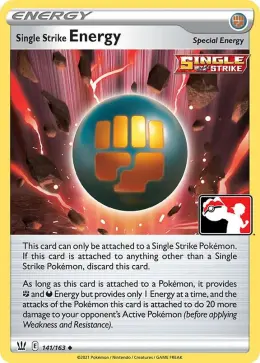 Single Strike Energy card
