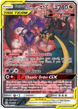 Naganadel & Guzzlord-GX card