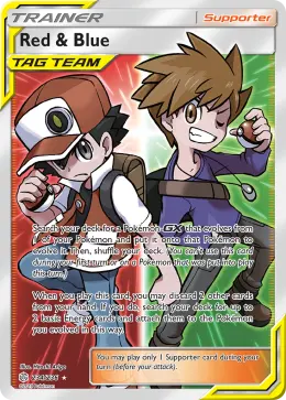 Red & Blue card