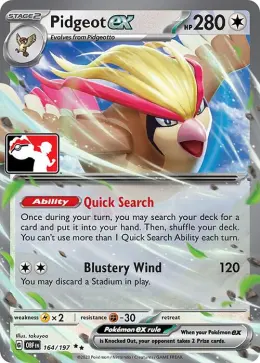 Pidgeot ex card