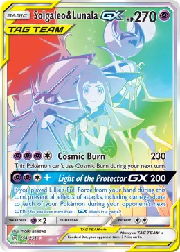 Solgaleo & Lunala-GX card