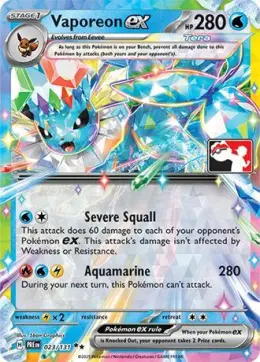 Vaporeon ex card