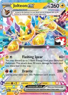 Jolteon ex card