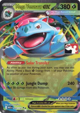 Mega Venusaur ex card