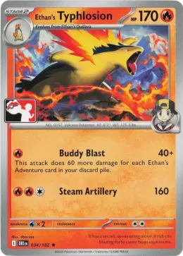 Ethan's Typhlosion card