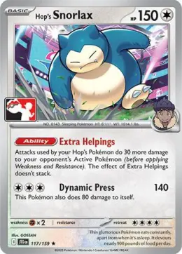 Hop's Snorlax card