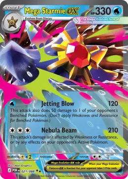 Mega Starmie ex card