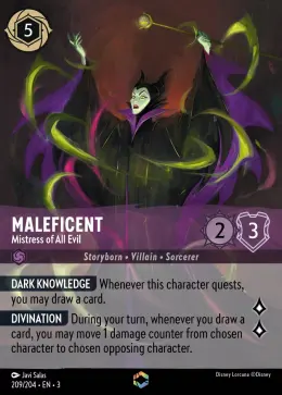Maleficent card