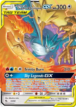 Moltres & Zapdos & Articuno-GX card