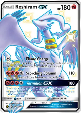 Reshiram-GX card
