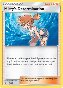 Misty's Determination card