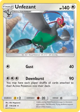 Unfezant card