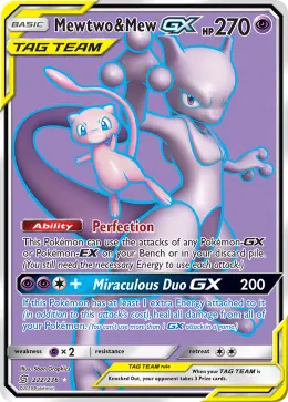 Mewtwo & Mew-GX card