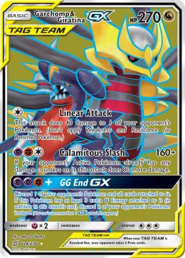 Garchomp & Giratina-GX card