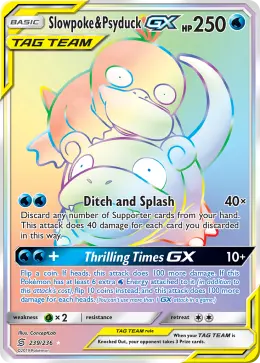 Slowpoke & Psyduck-GX card