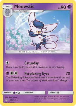 Meowstic card