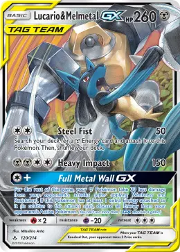 Lucario & Melmetal-GX card