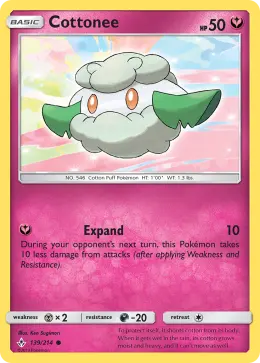 Cottonee card