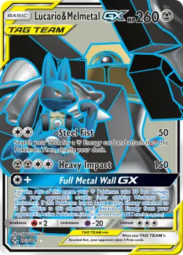 Lucario & Melmetal-GX card