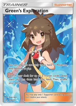 Green's Exploration card