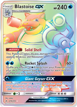 Blastoise-GX card
