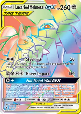 Lucario & Melmetal-GX card