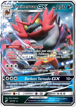 Incineroar-GX card