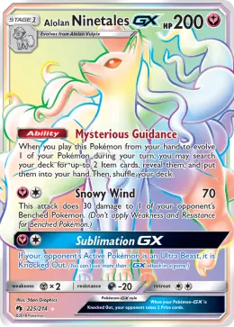 Alolan Ninetales-GX card