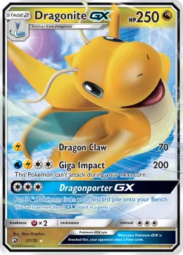 Dragonite-GX card