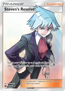 Steven's Resolve card