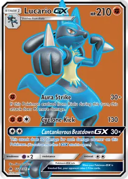 Lucario-GX card