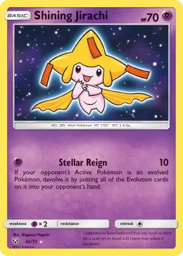 Shining Jirachi card