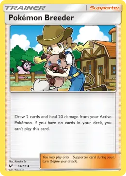 Pokémon Breeder card