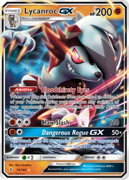 Lycanroc-GX card