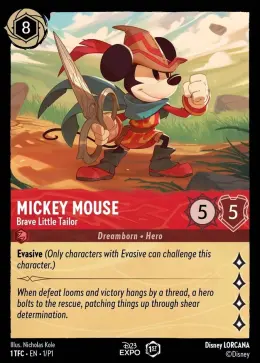Mickey Mouse card