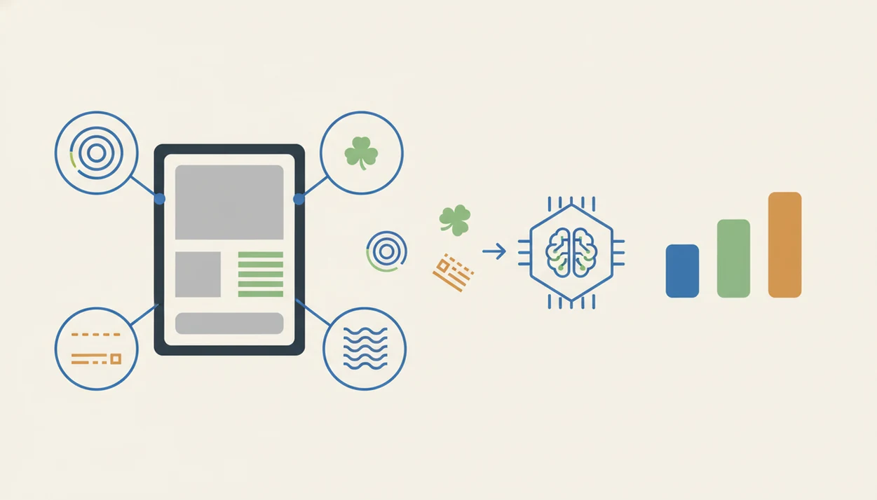 A simple diagram shows card image features flowing through AI matching into market price results.
